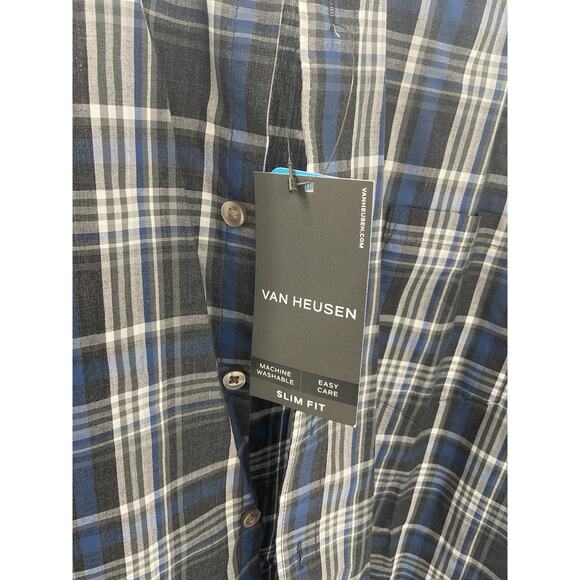Van Heusen Never Tuck Slim Fit Long Sleeve Button up shirt - Size XXL - Picture 2 of 7